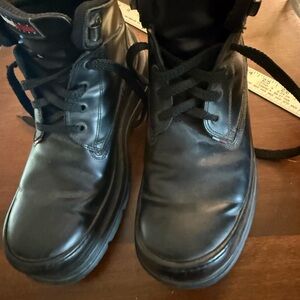 Tommy Hilfiger Black Men’s Leather Lace-Up Boots